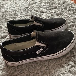 Black Slip On Vans
